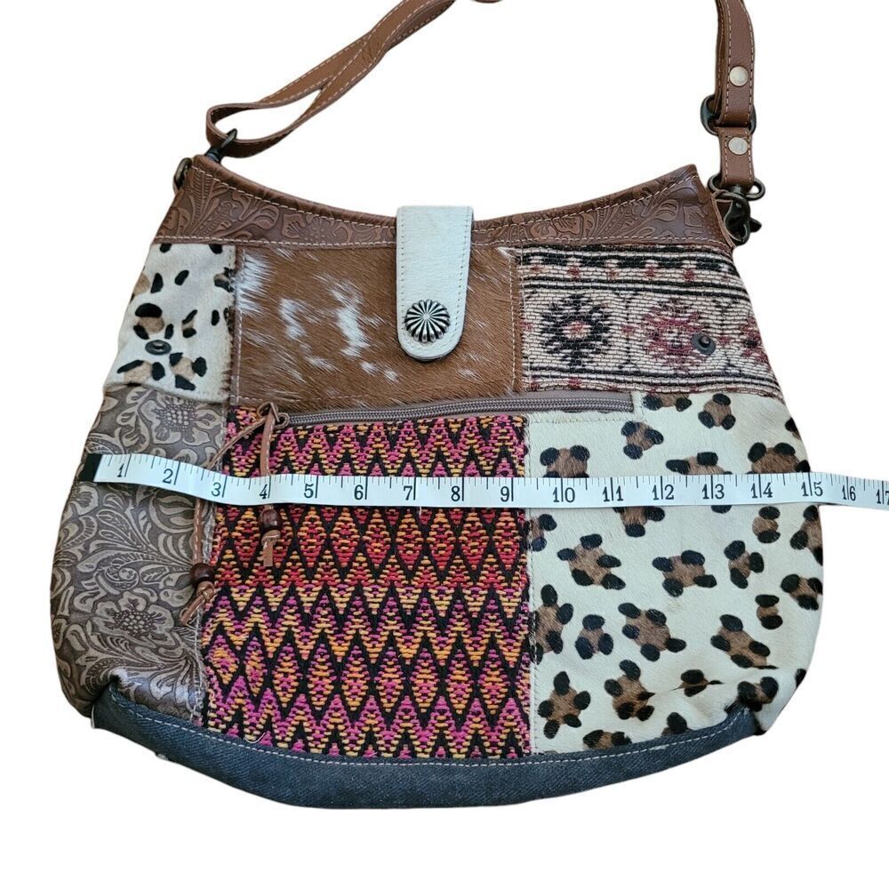 Myra Bag Multicolor Patchwork Shoulder Bag - image 4